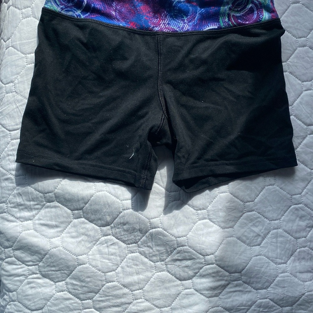 Children's Black and Multicolor Shorts